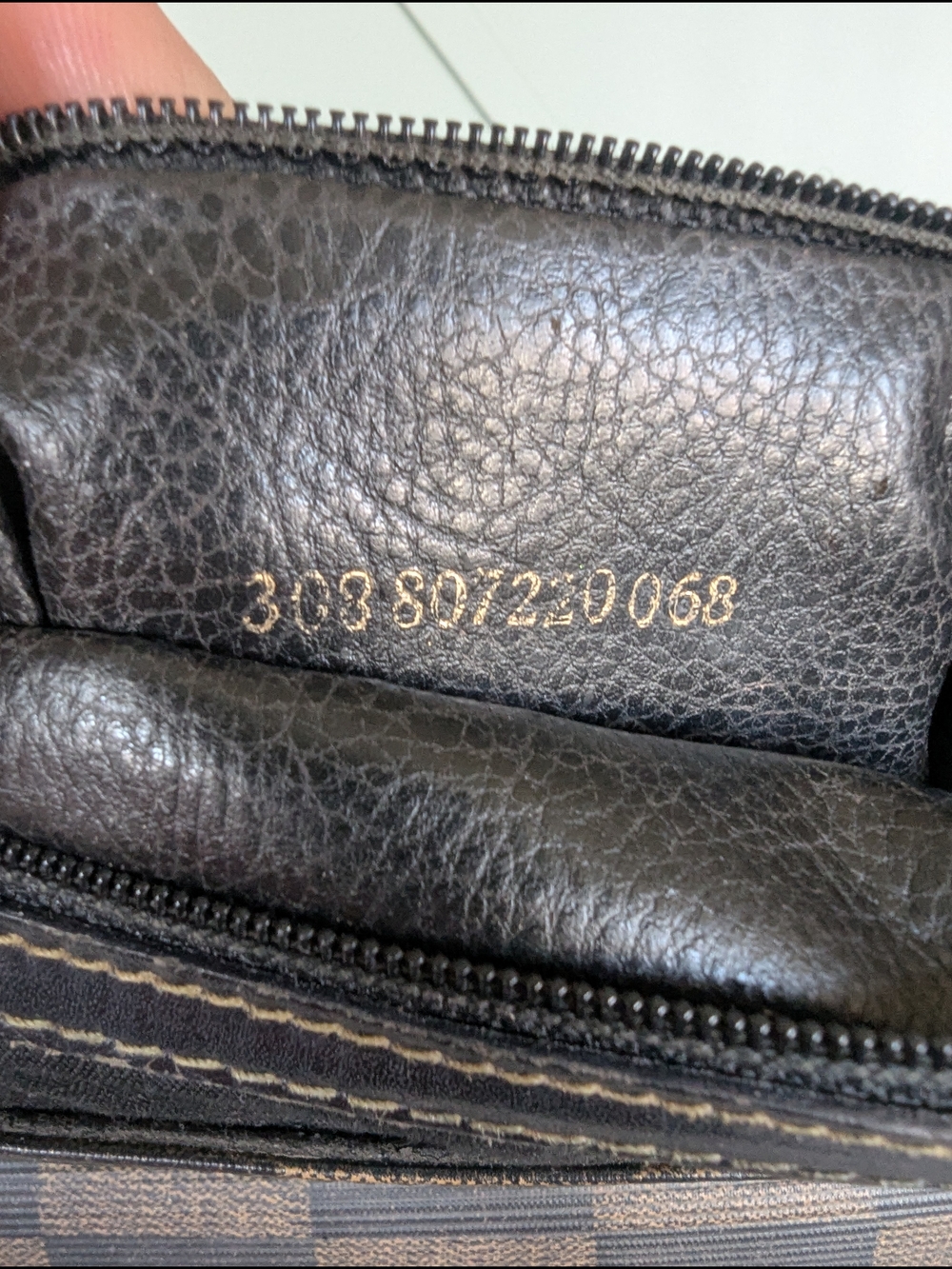 Fendi Brown and Black Checkerboard Crossbody Bag - Picture 15 of 17